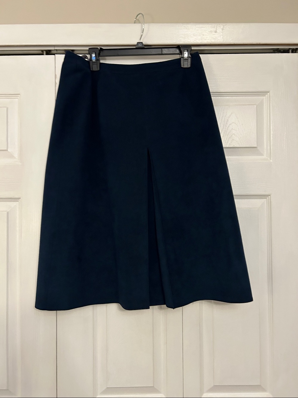 Skirt and Jacket Baronia Von gallas
 Navy Suede Button-Front